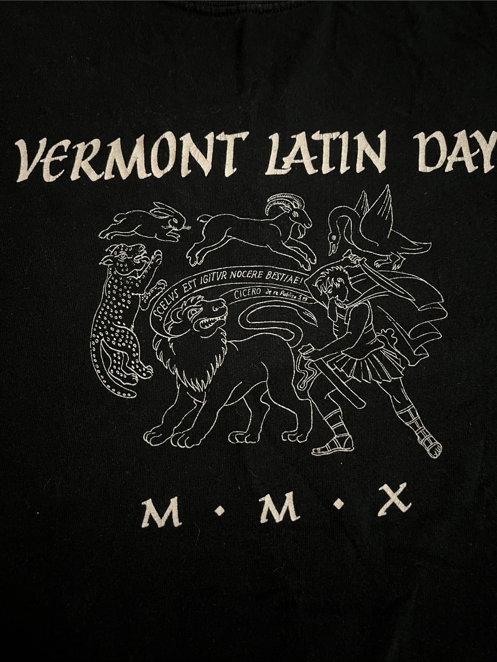 Vermont Latin Day Black Tee